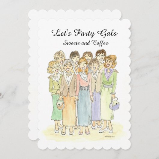 Laat de Uitnodiging van de Partij Gals (Voorkant / Achterkant)