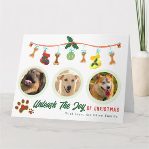 Laat de vreugde van Kerstmis los Kaart