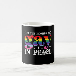 Laat de vrienden homoseksueel zijn in vrede LGBTQ Koffiemok
