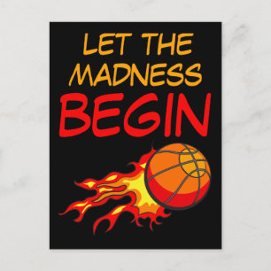 Laat de Waanzin Beginnen, Basketbal in Vlammen Briefkaart