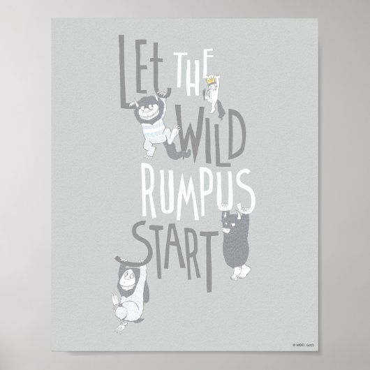 Laat de Wilde Rumpus beginnen Poster (Voorkant)