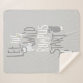 Laat de Wilde Rumpus beginnen Sherpa Deken (Voorkant (horizontaal))