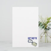 Laat de zeep niet vallen briefpapier (Staand voorkant)