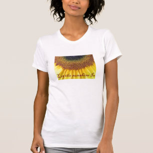 Laat de zon binnen t-shirt