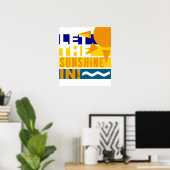 Laat de zon in poster (Thuiskantoor)