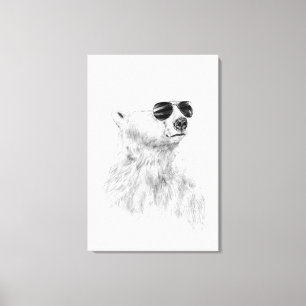 Laat de zon niet naar beneden gaan canvas afdruk
