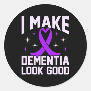 Laat dementie er goed uitzien Alzheimerheimer Ronde Sticker