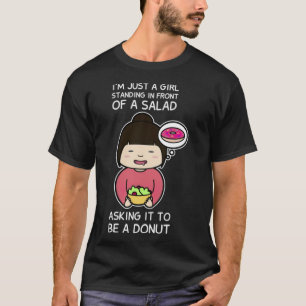 Laat deze salade een bagel space verjaardag zijn t-shirt