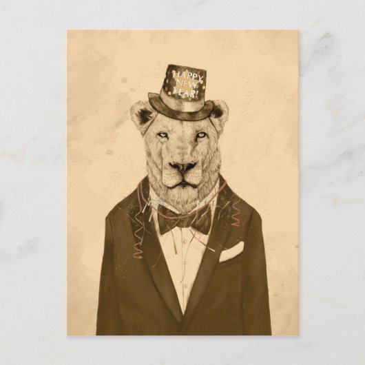 Laat dit feestje beginnen briefkaart (Voorkant)