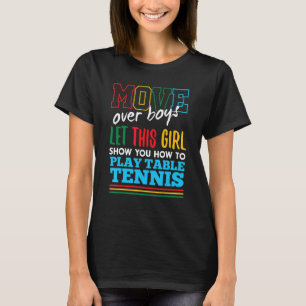 Laat dit meisje Show u hoe te om de Tennis van de  T-shirt