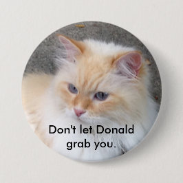 Laat Donald je niet pakken. Ronde Button 7,6 Cm