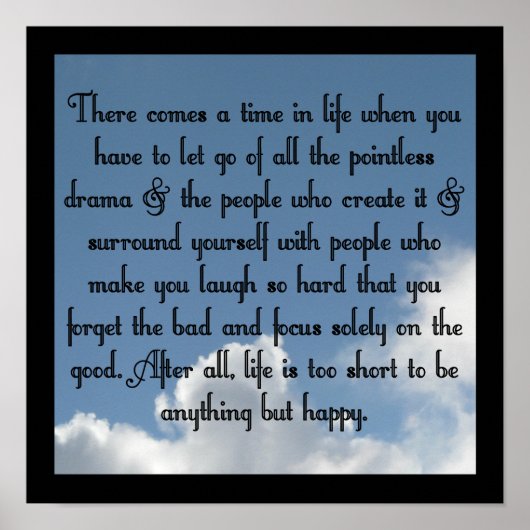 Laat drama los poster (Voorkant)