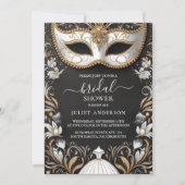 Laat Dress Code Prom Masquerade Ball Vrijgezellenf Kaart (Voorkant)