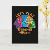 Laat Dungeons en Meels spelen Kaart (Gele Bloem)