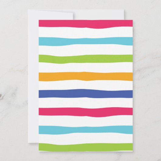 Laat een Blast Pool Party Uitnodiging (Achterkant)