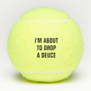 Laat een deuce vallen tennisballen