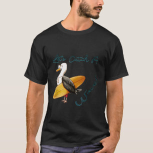 Laat een golf surfen Seagull Surfer Surf Tshi vang T-shirt