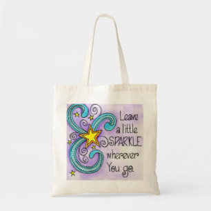 Laat een kleine spleet achter tote bag