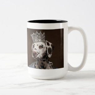 Laat een spoor achter van Sparkle Dalmatian Tweekleurige Koffiemok