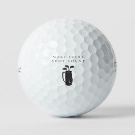 'Laat elk Schot Tellen' Mindfulness, Motiverend Golfballen