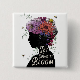 Laat Equality Bloom - Button