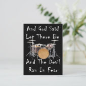 Laat er drummers zijn briefkaart (Staand voorkant)