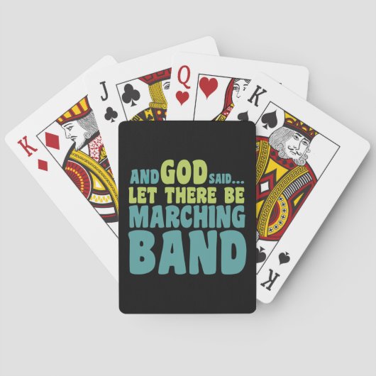 Laat er een marchingband zijn pokerkaarten (Achterkant)