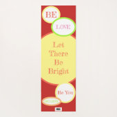 "Laat er helder zijn" Yoga Mat (Achterkant)