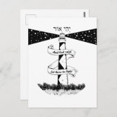 LAAT ER LICHT vuurtoren ZIJN Briefkaart (Voorkant / Achterkant)