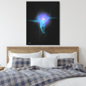 Laat er licht zijn canvas afdruk (Insitu (Slaapkamer))