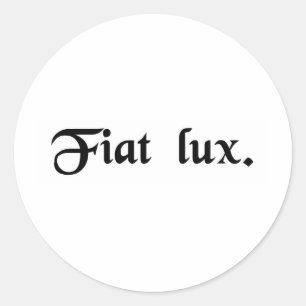 Laat er licht zijn. ronde sticker