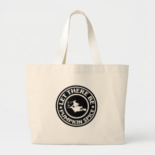 Laat er pompoenspecerijen zijn grote tote bag