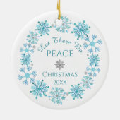 Laat er vrede heersen, vos en konijn keramisch ornament (Achterkant)