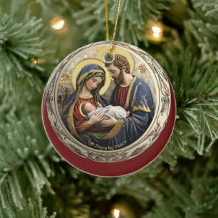 Laat er vrede kerstversiering zijn keramisch ornament