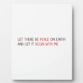 Laat er vrede op aarde zijn fotoplaat (Voorkant)