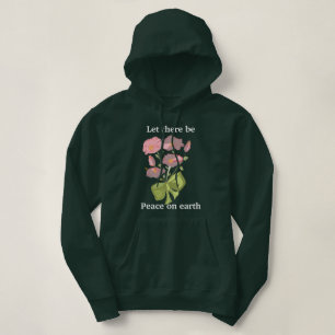 Laat er vrede zijn op aarde - Bloemen Hoodie