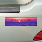 LAAT ER VREDE ZIJN OP AARDE... Religieuze bumperst Bumpersticker (Op auto)