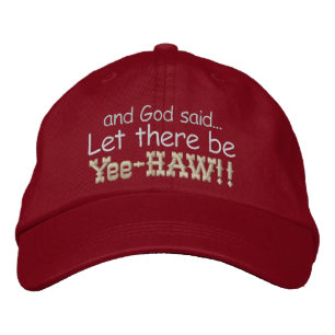 Laat er Yee HAW geborduurd Pet zijn