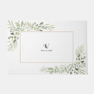 Laat Eucalyptus Greenery simpelweg een minimalisti Deurmat