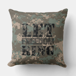 Laat FREEDOM Ring Camouflage Pillow Kussen
