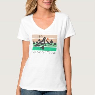 Laat geen spoor na bergzonsondergang t-shirt