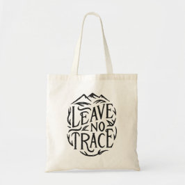 Laat geen spoor van wandelen achter tote bag