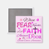 Laat GELOOF de deur beantwoorden Magneet (Voorkant / Achterkant)