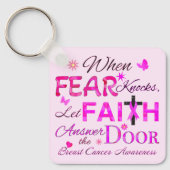 Laat GELOOF de deur beantwoorden Sleutelhanger (Voorkant)