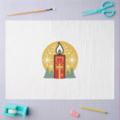 Laat geloof je helderste ster kaars kunst zijn tissuepapier (Craft)