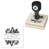 Laat Gespleten Grens Gepersonaliseerd Rubberstempel (Gestempeld)