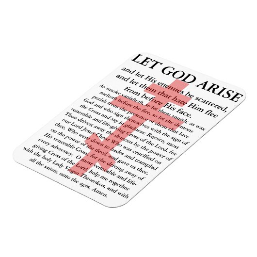 Laat God Arise Orthodox bidden Magneet (Linkerzijde)