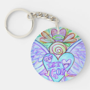 Laat God de Guardian Angel Sleutelhanger. Sleutelhanger