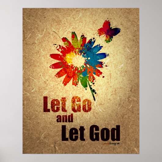 Laat God gaan (12-stap herstelprogramma) Poster (Voorkant)