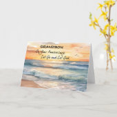 Laat God herstel Jubileum Ocean Sunset los Kaart (Gele Bloem)